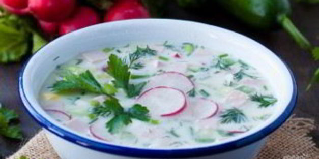 окрошка на кефире