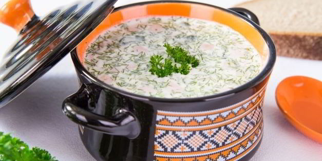 окрошка на сыворотке