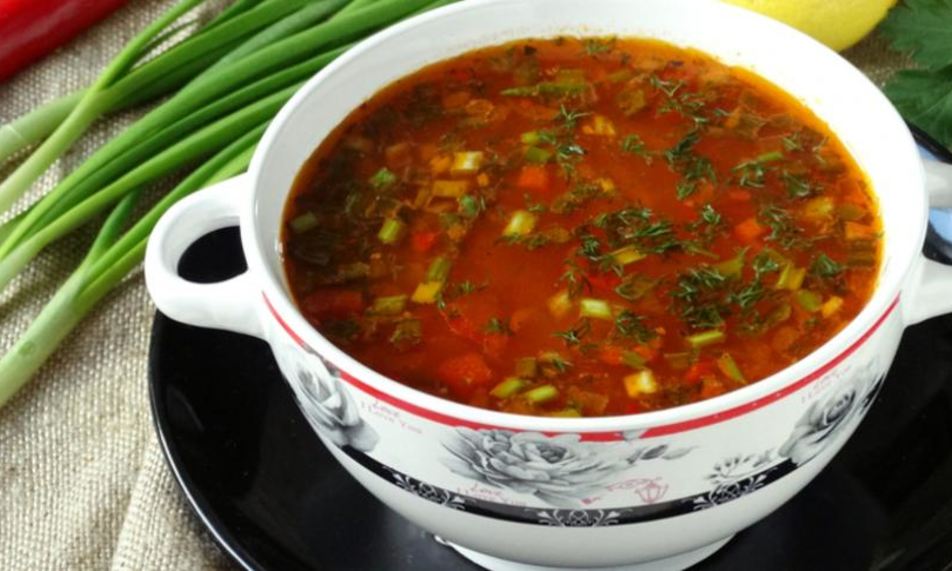 Рецепт острый суп с рисом и томатной пастой