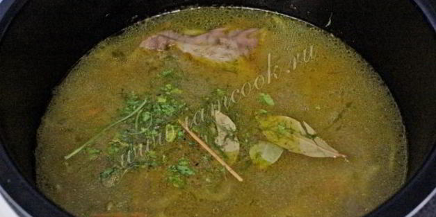 рассольник в мультиварке