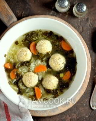 Щавелевый суп с фрикадельками