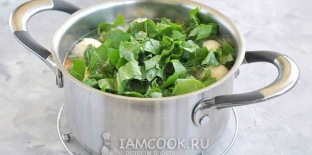 щавелевый суп с фрикадельками