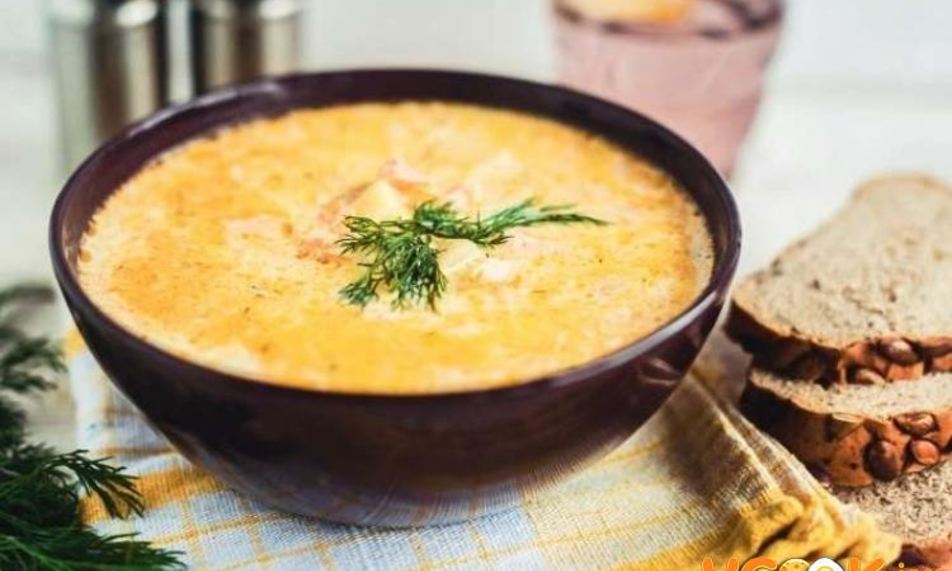 Рецепт сливочный суп из семги