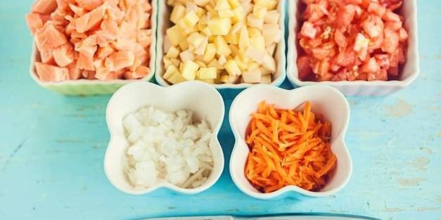 сливочный суп из семги