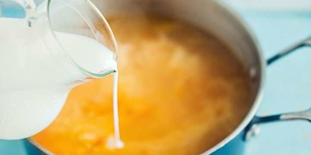 сливочный суп из семги