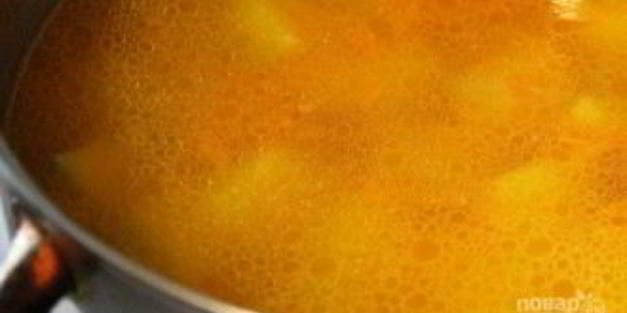 сливочный суп с фрикадельками