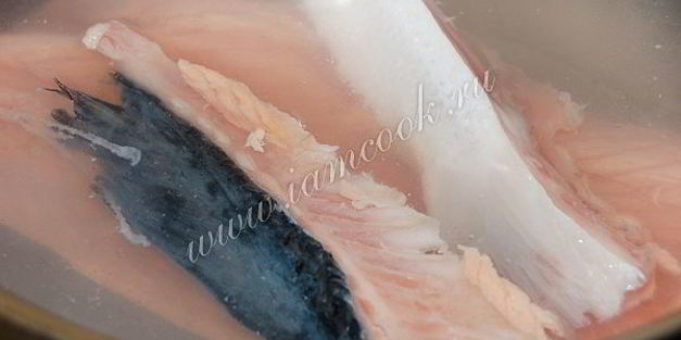 сливочный суп с семгой