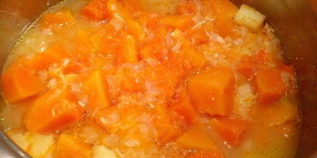 сливочный тыквенно-имбирный суп