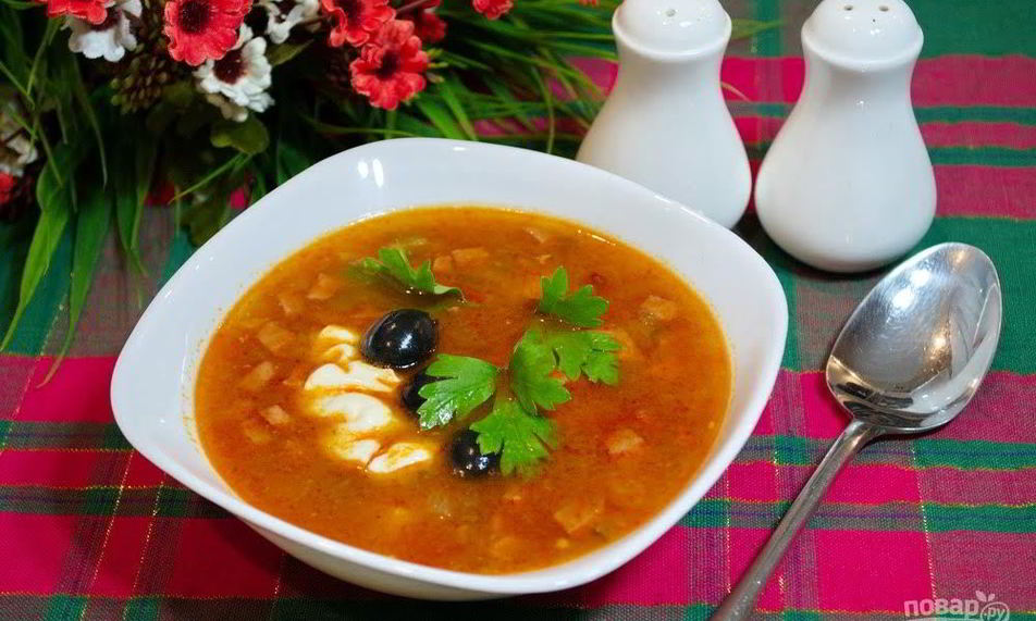 Рецепт солянка сборная мясная