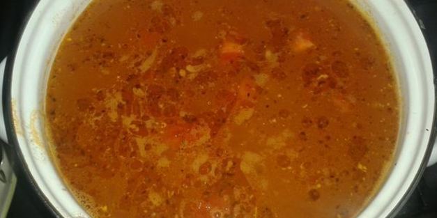 суп из баранины с помидорами и рисом