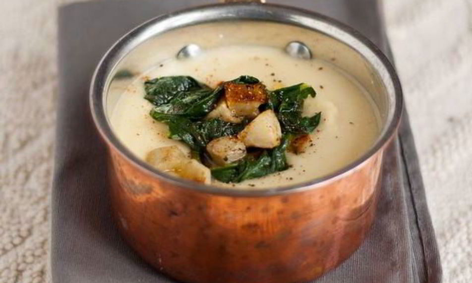 Рецепт суп из козьего сыра и фундука