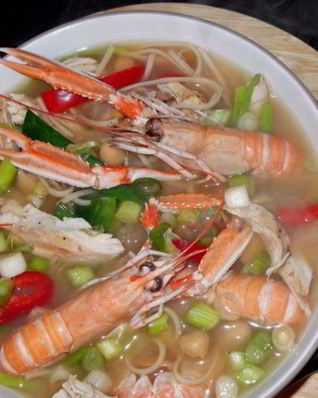 Суп из лангустинов