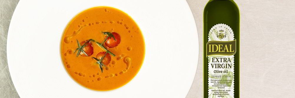 Суп из печеных помидоров