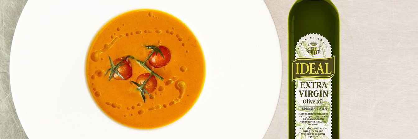 Суп из печеных помидоров