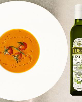 Суп из печеных помидоров