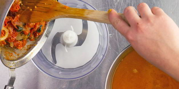 суп из печеных помидоров