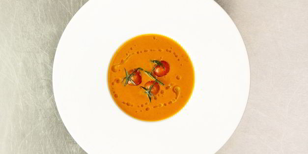 суп из печеных помидоров