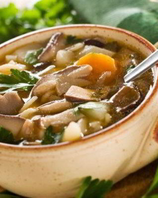 Суп из свежих маслят