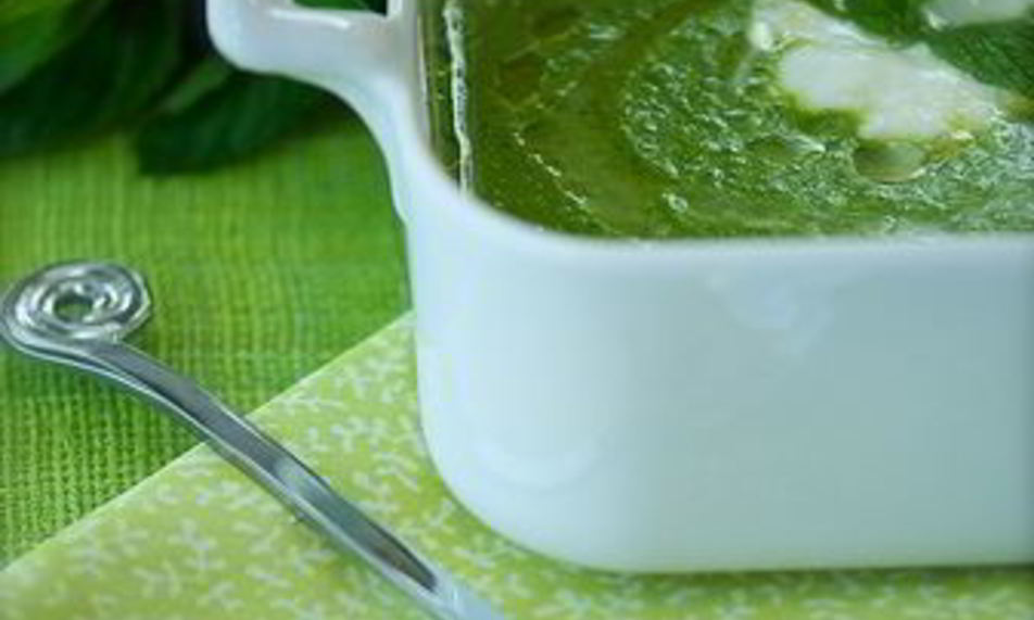 Рецепт супа иза зеленого горошки с мятого