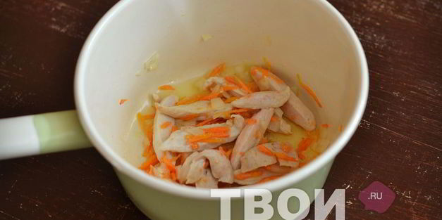 суп куриный с клецками