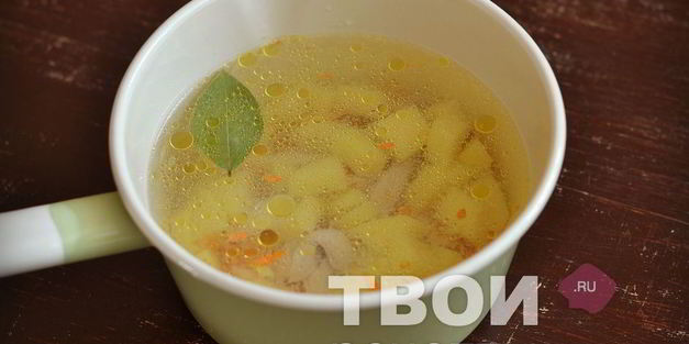 суп куриный с клецками