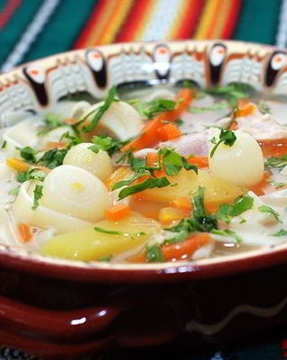 Суп куриный с лапшой домашней