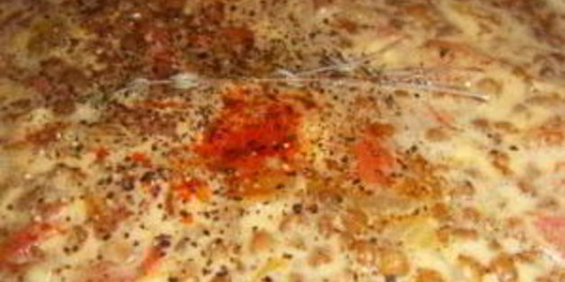 чечевичный суп-пюре