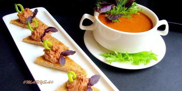 фасолевый суп-пюре с сельдереем и морковью