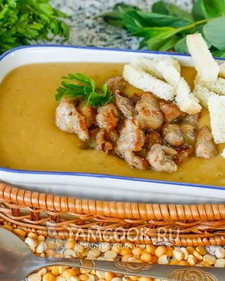 Гороховый суп-пюре в мультиварке