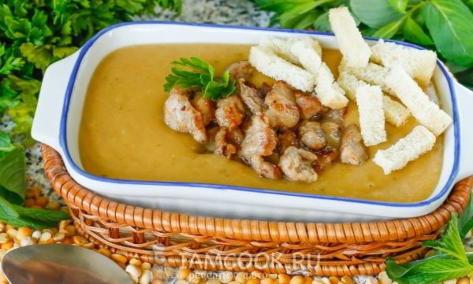 Рецепт гороховый суп-пюре в мультиварке