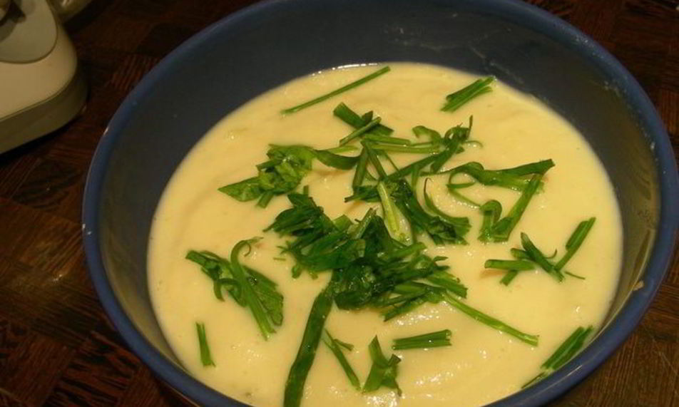 Рецепт горячий суп-пюре с огурцами