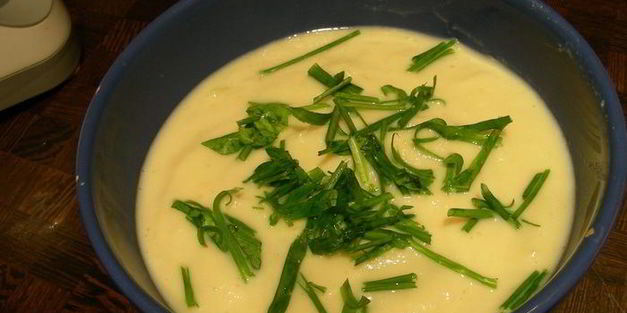 горячий суп-пюре с огурцами