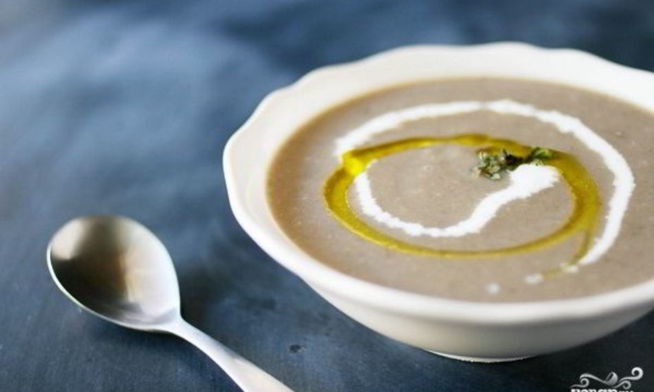 Рецепт грибной суп-пюре из сушеных грибов