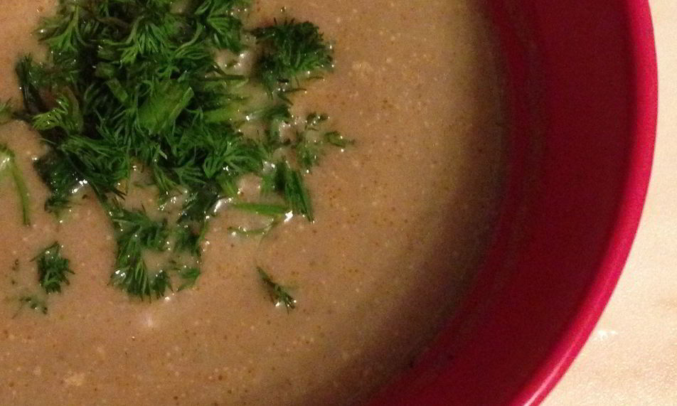 Рецепт грибной суп-пюре со сливками