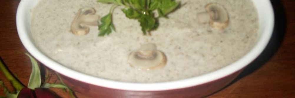 Грибной суп пюре со сметаной