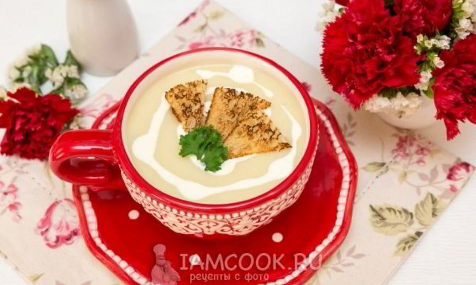Рецепт картофельный суп-пюре с чесноком и сливками