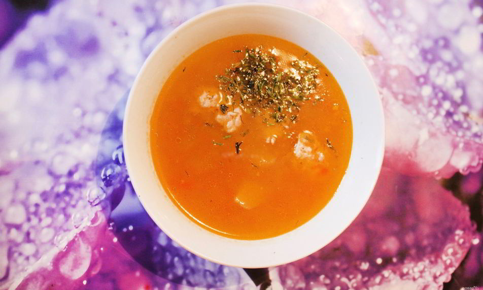 Рецепт картофельный суп-пюре с фрикадельками