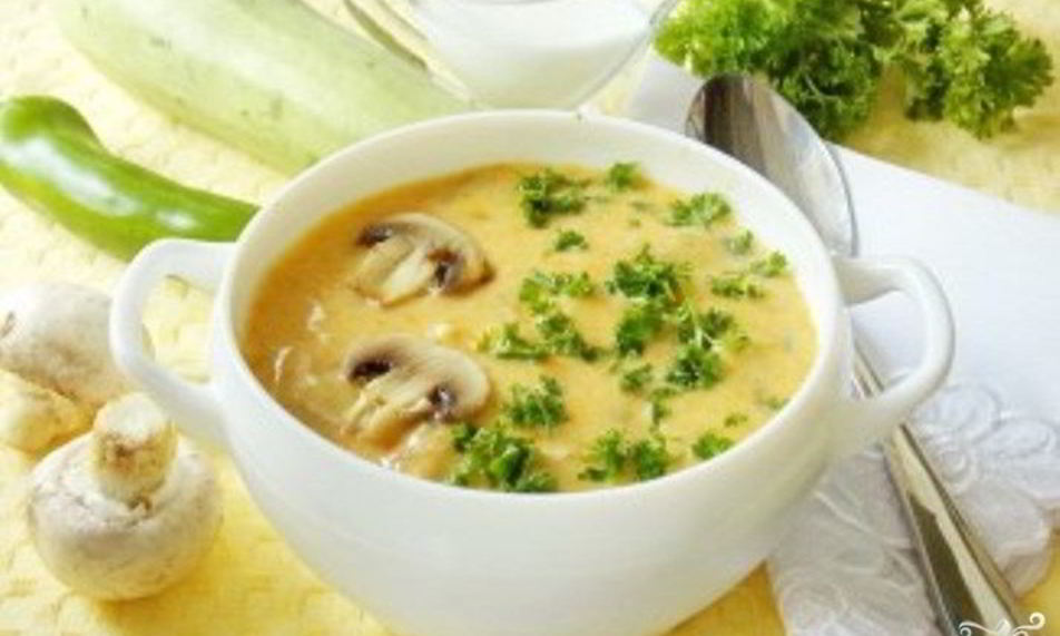 Рецепт куриный суп-пюре с грибами