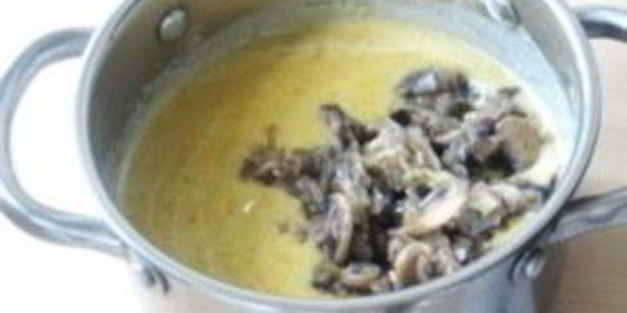 куриный суп-пюре с грибами