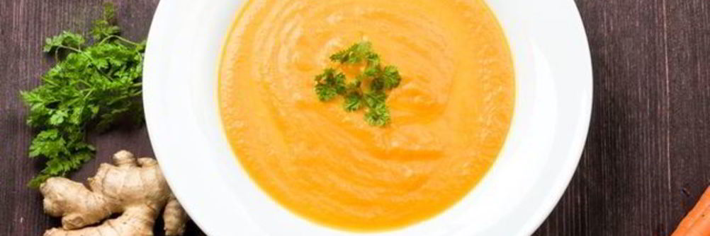 Морковный суп-пюре с имбирeм