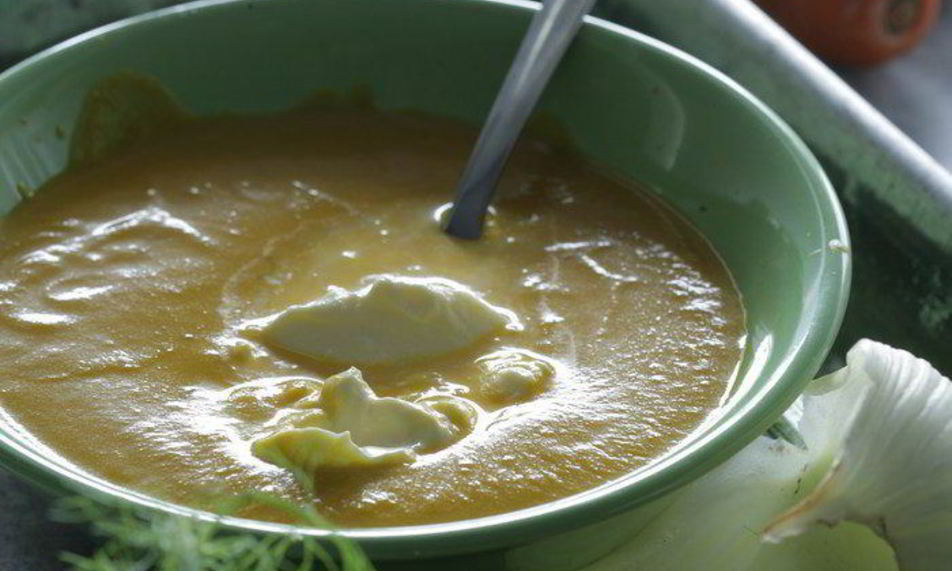 Рецепт морковный суп-пюре с кориандром