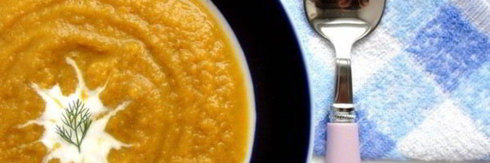 Морковный суп-пюре с щавелем
