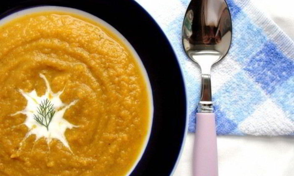 Рецепт морковный суп-пюре с щавелем