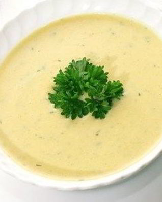 Нежный куриный суп-пюре с сыром