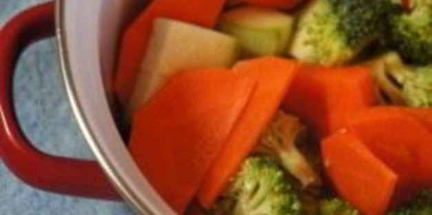 овощной суп-пюре с креветками