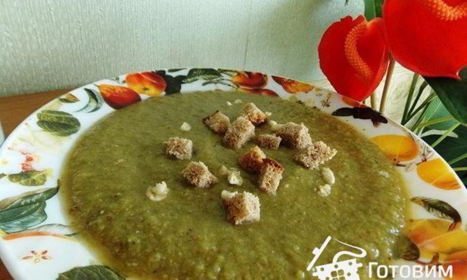 Рецепт постный суп-пюре с черносливом и чесноком без масла