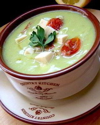 Суп-пюре из авокадо