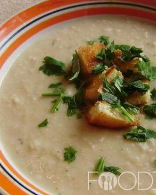 Суп-пюре из белой фасоли