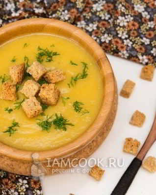 Суп-пюре из белокочанной капусты