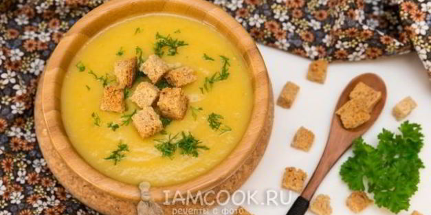 суп-пюре из белокочанной капусты